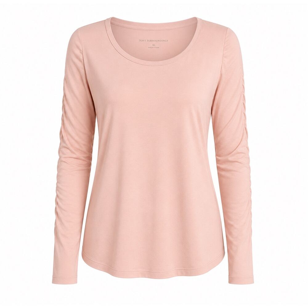 Athleta Pink Long Sleeve Performance Top. Lightweight, Stretch, Classic. XL
